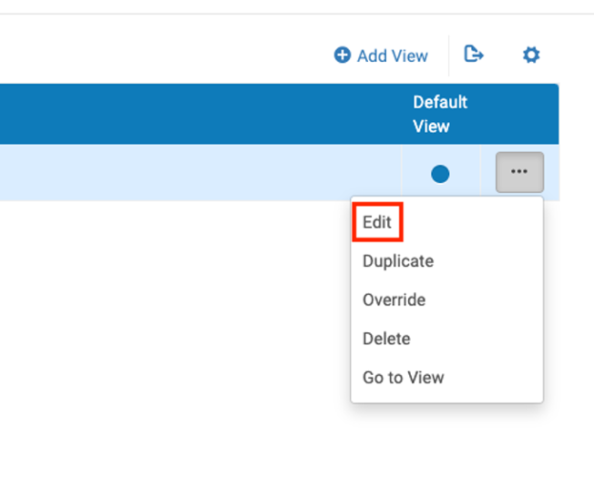 Ellipsis menu, Edit option